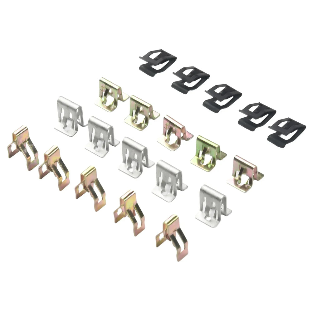 Metal Rivet Car Dashboard Trim Clip Fastener, 20 Pcs