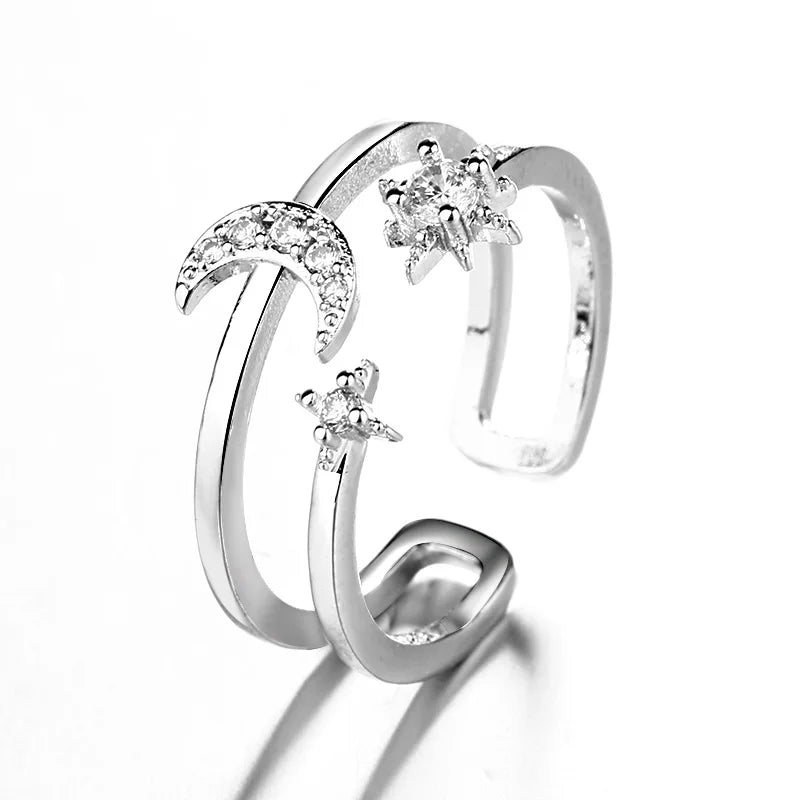 VENTFILLE 925 Sterling Silber Verstellbare Ringe | Vintage Hip Hop Paarschmuck
