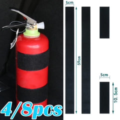 4/8PCs Car Trunk Elastic Nylon Fixing Belts Rear Racks Storage Bag Magic Tapes Car Organizer Fixing