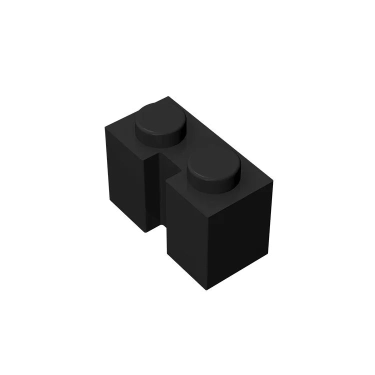 Gobricks GDS-798 Brick 1x2 with Groove | Compatible Building Block for DIY Sets close-up view