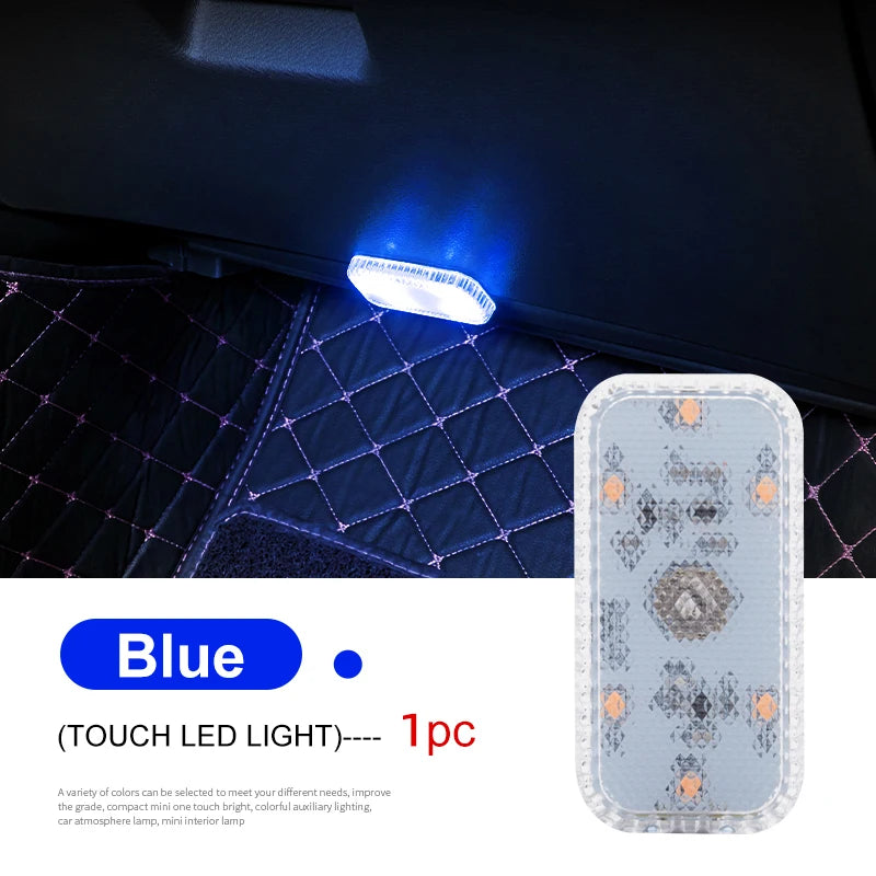 Mini Wireless Car LED Touch Light | USB Rechargeable Interior Reading Lamp detail view