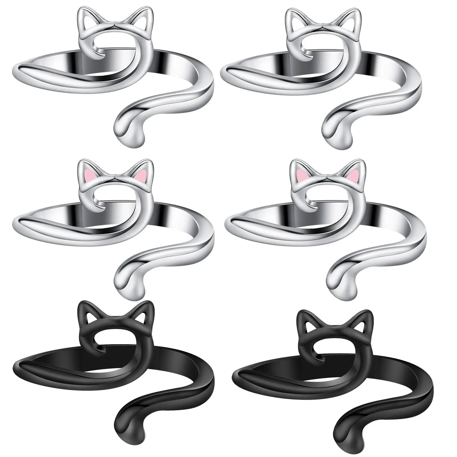 2pcs Adjustable Knitting Crochet Loop Ring Knittied Yarn Guide Finger Faster Holder Thim detail view