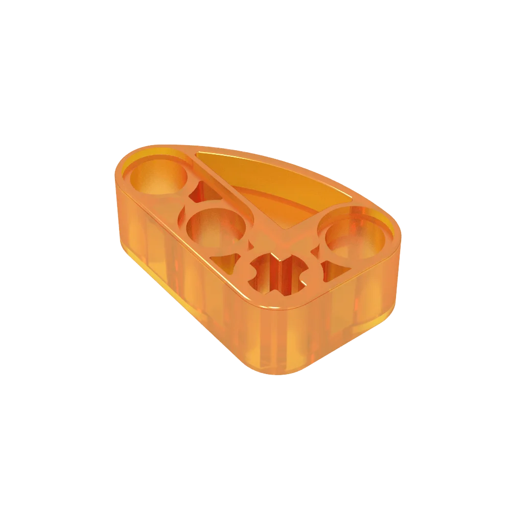 Gobricks GDS-2016 Technical Beam 2 x 3 L-Shape with Quarter Ellipse Thick | Building Blo detail view