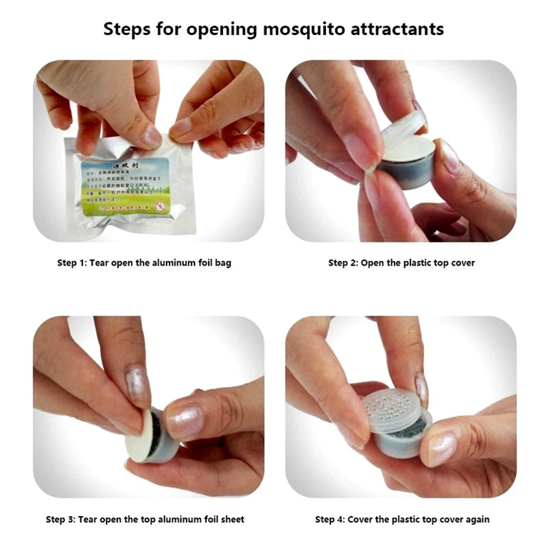 5pcs Mosquito Attractant Refill Set | Mosquito Trap Lamp Lure Agent lifestyle view