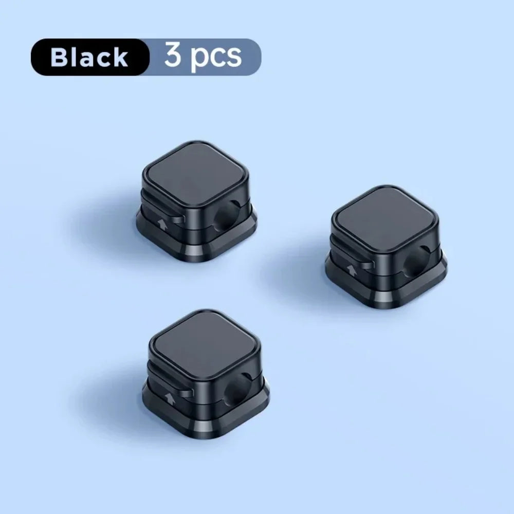 1/3/6/12PCS Magnetic Cable Organizer Clip Cord Holder Adhesive Wire Keeper Organizer lifestyle view