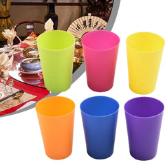 Drinking Container Colourful Cups 6*6*8.7cm For Juice Coffee For Microwave Kitchen Mul close-up view