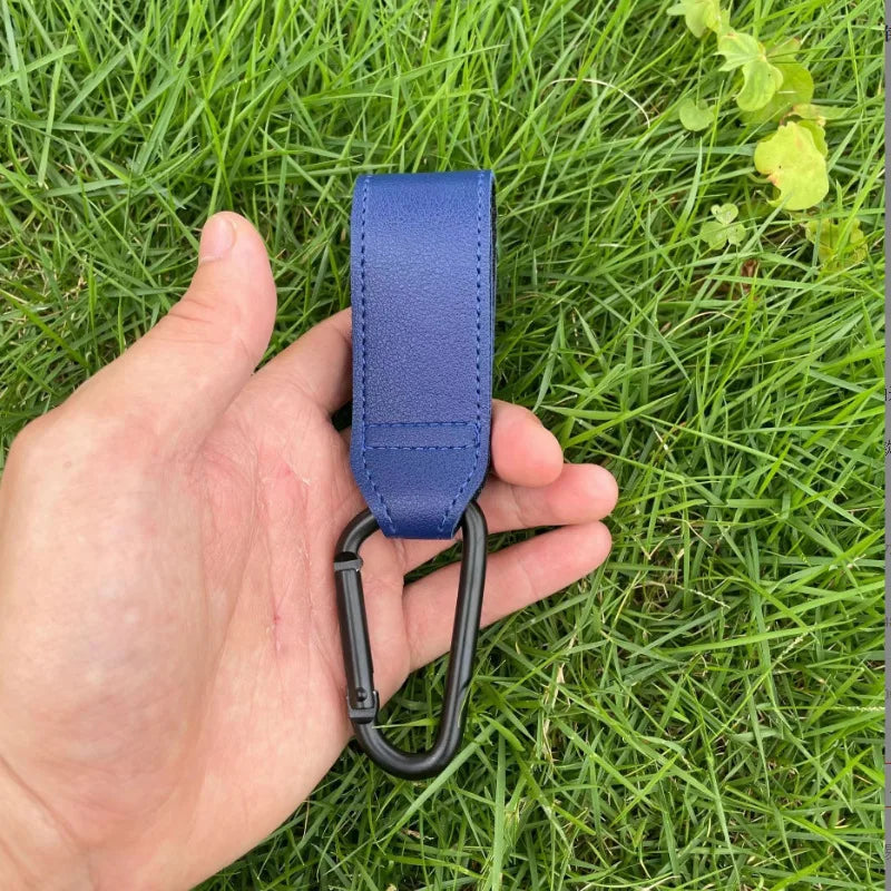 Baby Stroller Hook PU Leather Pram Hanger lifestyle view