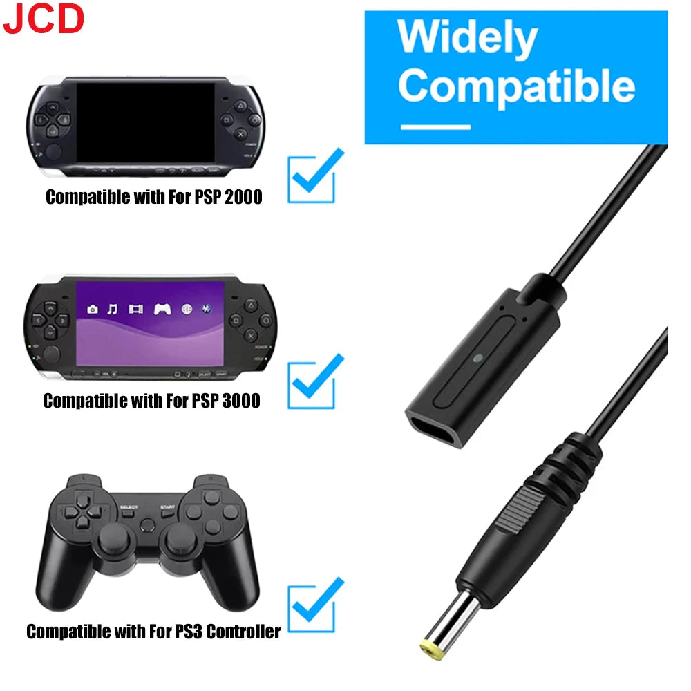 Type-C Charging Adapter for PSP 2000 3000 and PS3 | Game Console Power and Data Cable alternate view