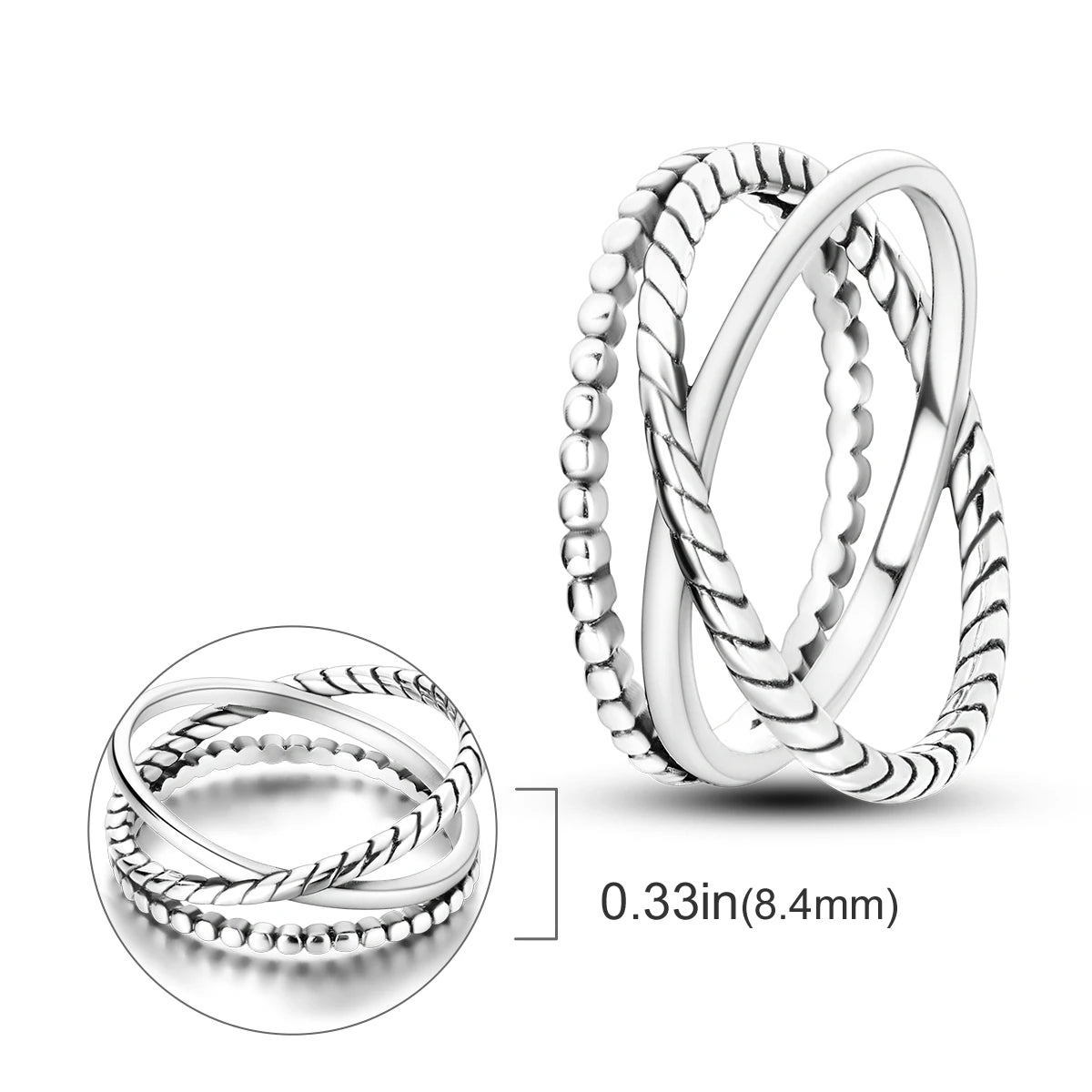 Plated Mystic Star Ring Infinite Love Original Design Zircon Wedding Rings Jewelry Women Gift