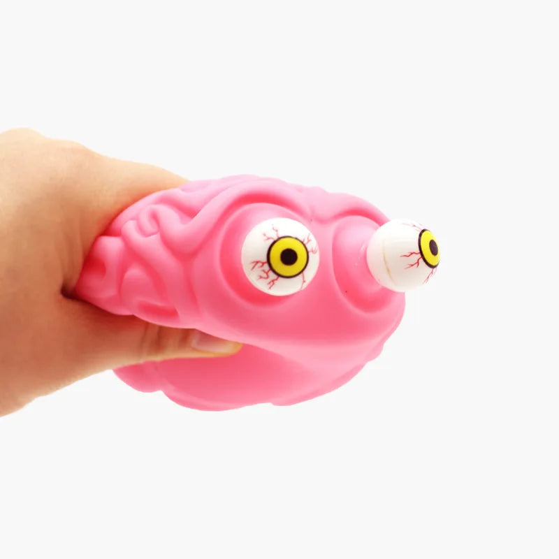 Flippy Brain Squishy Eye Popping Fidget Toy | Stress and Anxiety Relief Squeeze Ball lifestyle view