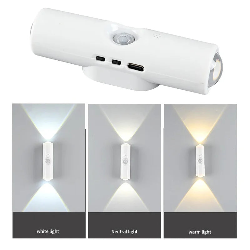 Smart RGB Gradient Night Light | Magnetic Motion Sensor Rechargeable Wall Lamp additional angle