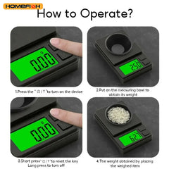 Mini Jewelry Scale | Digital Pocket Scale with 500g/0.01g Precision close-up view
