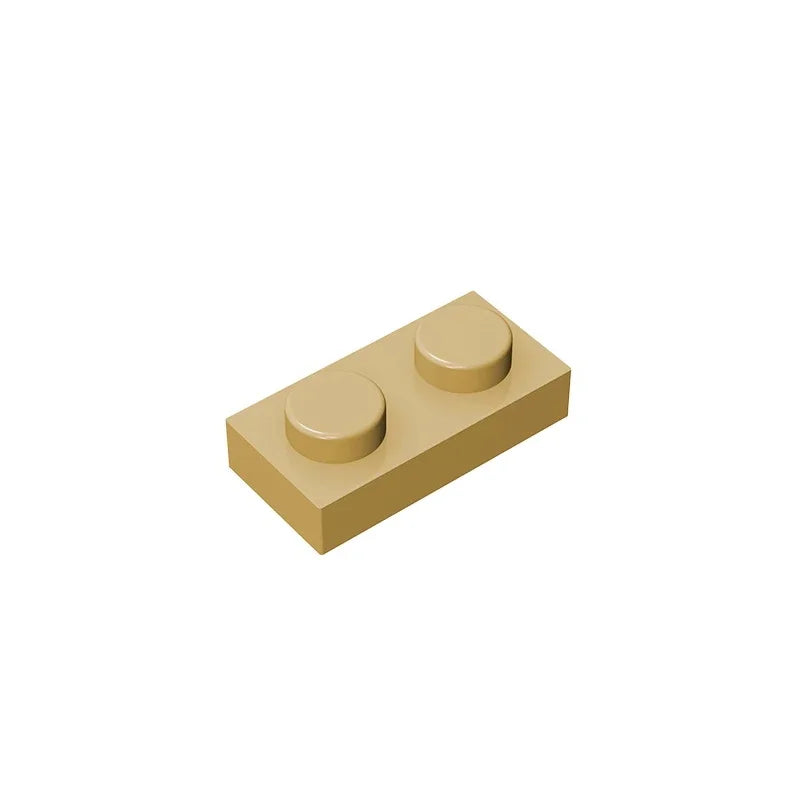 Gobricks GDS-502 Platte 1 x 2 Kompatible Bausteine | 6225 Teile für DIY-Kreationen
