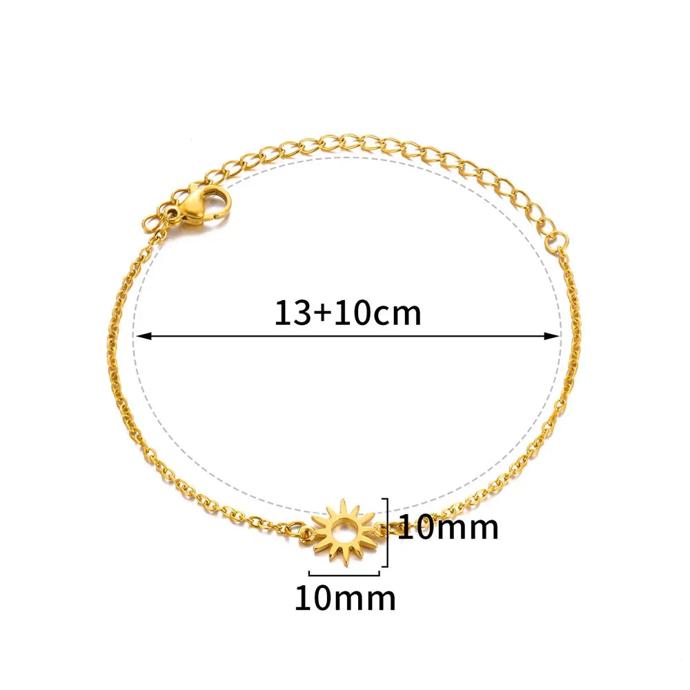 Anklets for Women Summer Beach Accessories Stainless Steel Imitation Pearl Chain Anklet detail view