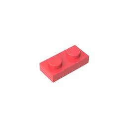 Gobricks GDS-502 Platte 1 x 2 Kompatible Bausteine | 6225 Teile für DIY-Kreationen
