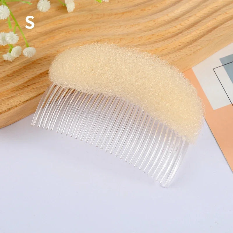 Hair Head Puff Cushion Invisible Fluffy Hair Clip Pad Sponge Pins Bun Bump Volume Hair Base Women Girls Hair Style Accessories