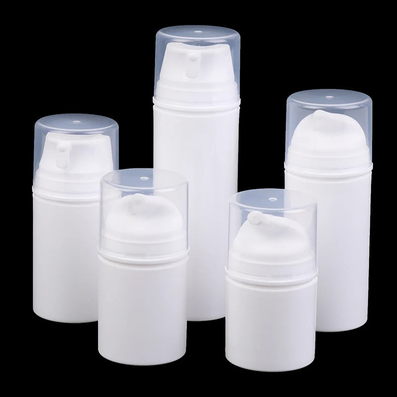 Airless Cosmetic Travel Size Vacuum Pump Bottles, Refillable Emulsion Dispenser for additional angle