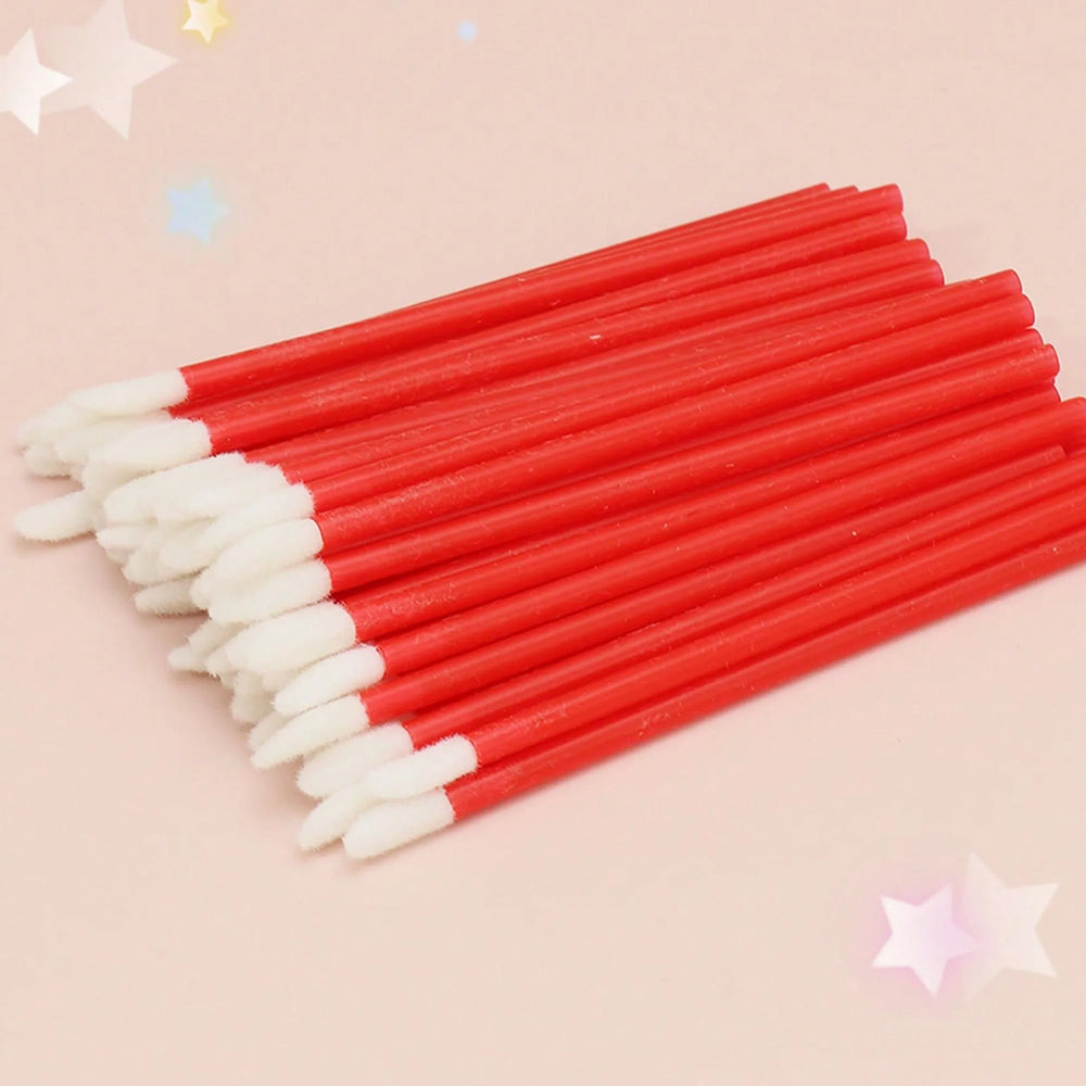50Pcs Crystal Eyelashes Brush Comb Disposable Eye Lashes Extension Mascara Wands Makeup detail view