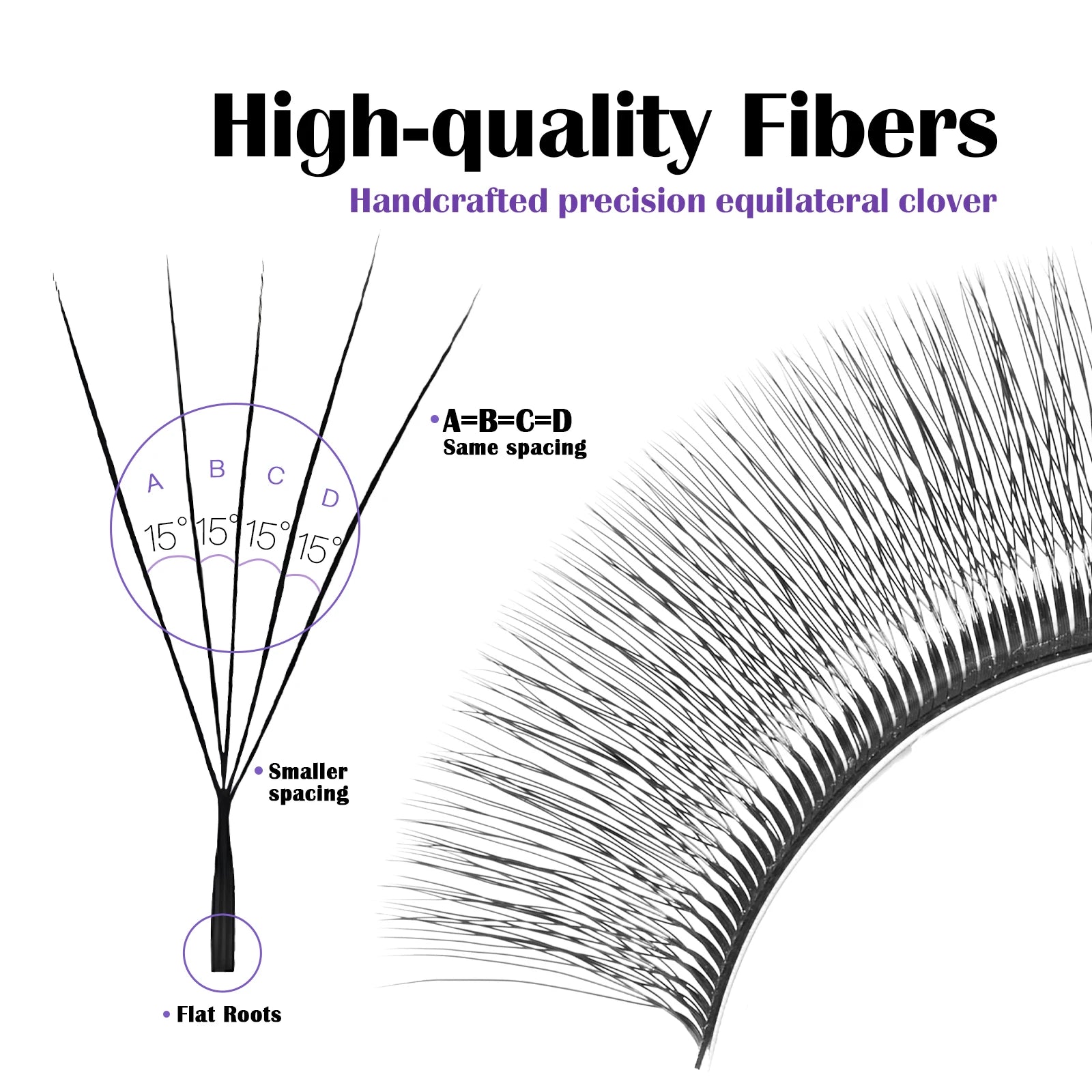 DeceMars V-shaped 5D Eyelash Extensions | Matte Black 12 Rows Tray lifestyle view