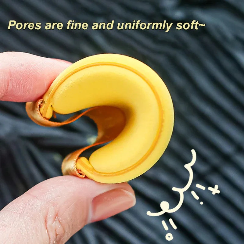 3Pcs Makeup Sponge Puff Set Soft Cotton Face Base Cushion Puffs Washable Velvet Makeup close-up view