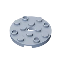 Gobricks GDS-841 Round Plate 4x4 with Hole | Compatible Building Block for DIY Creatio close-up view