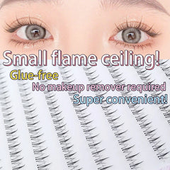 Natural Look Small Flame Lower Eyelashes | Glue-Free Easy Application Beginner Friend alternate view