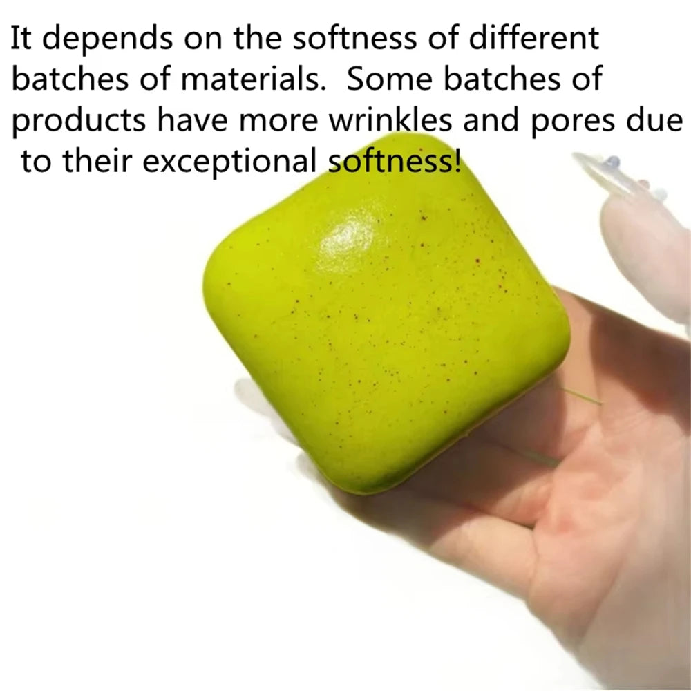 Squishy Simulated Square Bread Squeeze Toy Stress Relief Slow Rising Small Toast Sens lifestyle view