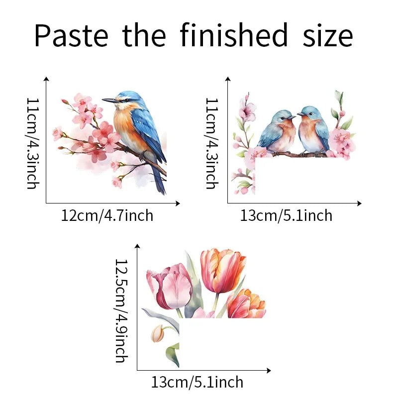 Tropical Green Leaves Wall Stickers | Self-Adhesive Flower Switch Decals for Home Dec lifestyle view
