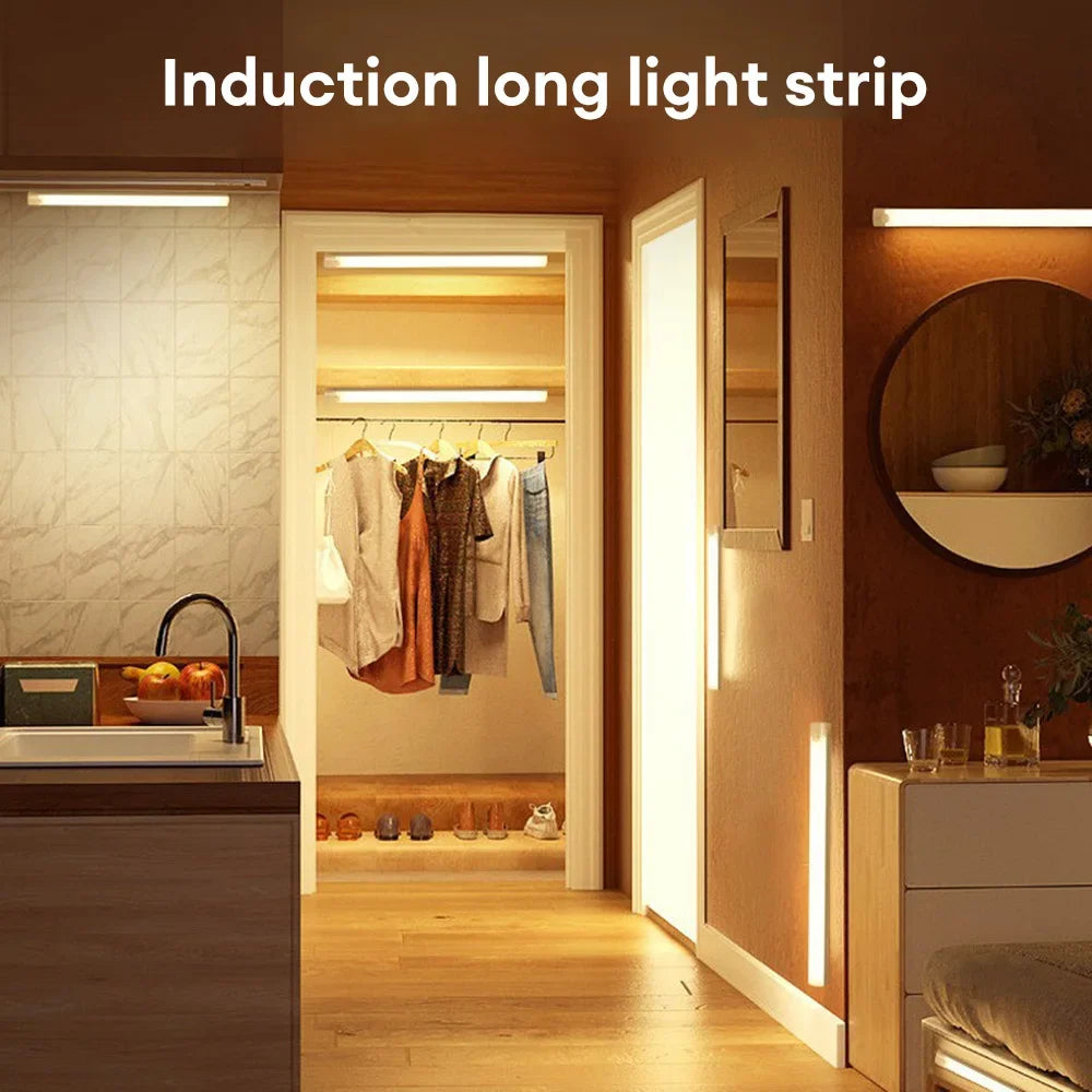 Wireless Motion Sensor LED Night Light | Rechargeable Closet and Cabinet Lamp close-up view