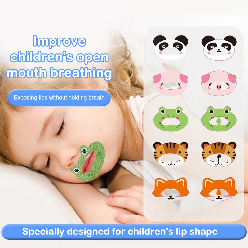 Children Anti Snoring Stickers | 30 Sheets Mouth Breathing Correction Patch close-up view