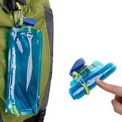 Foldable Water Bottles Flexible Reusable Travel Water Bottle Plastic Water Pouch Soft Flask Water Ba