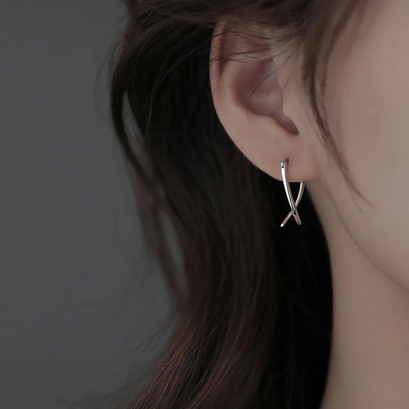 Trendy Jewelry Simply Earrings Unique Geometry Earrings For Women Gift Earings Fashion close-up view