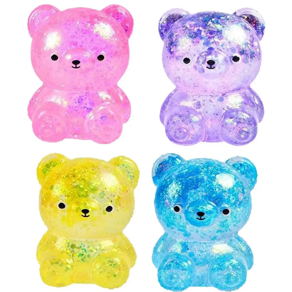 Slow Rising Fidget Bear Toy | Cute Squeeze Animal Stress Relief Gift alternate view