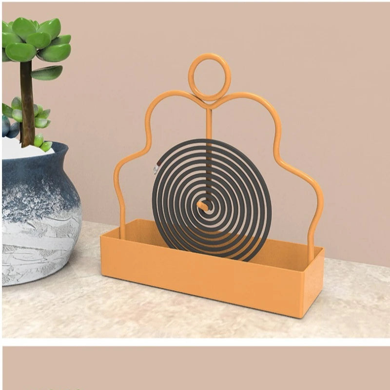 Mosquito Coil Holder & Incense Storage Rack | Indoor Outdoor Repellent Accessory lifestyle view