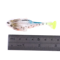 1pcs Silicone Dark Sleeper Wobbler Fishing Lure 7g 14g 20g Sinking Soft Lure Jig hook close-up view