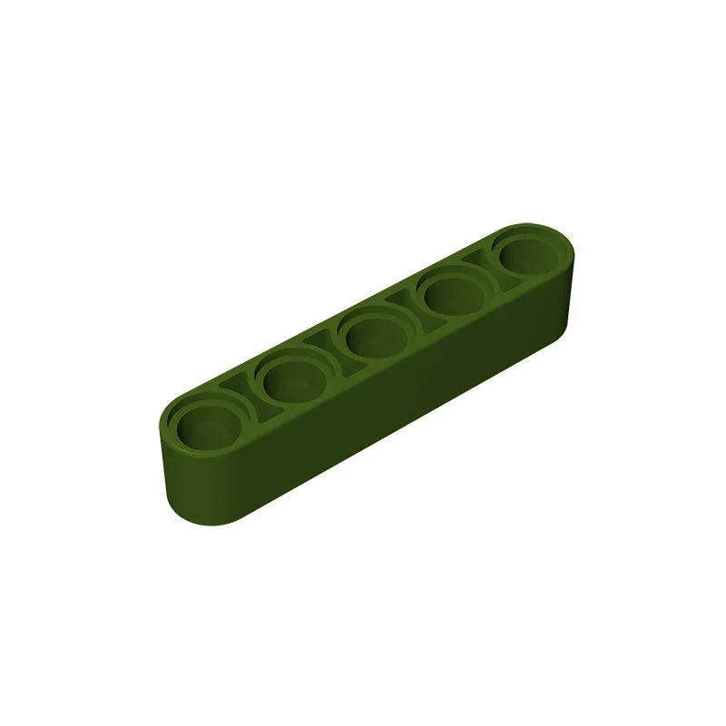 Gobricks GDS-664 Technical Liftarm Thick 1 x 5 | Compatible Building Block close-up view
