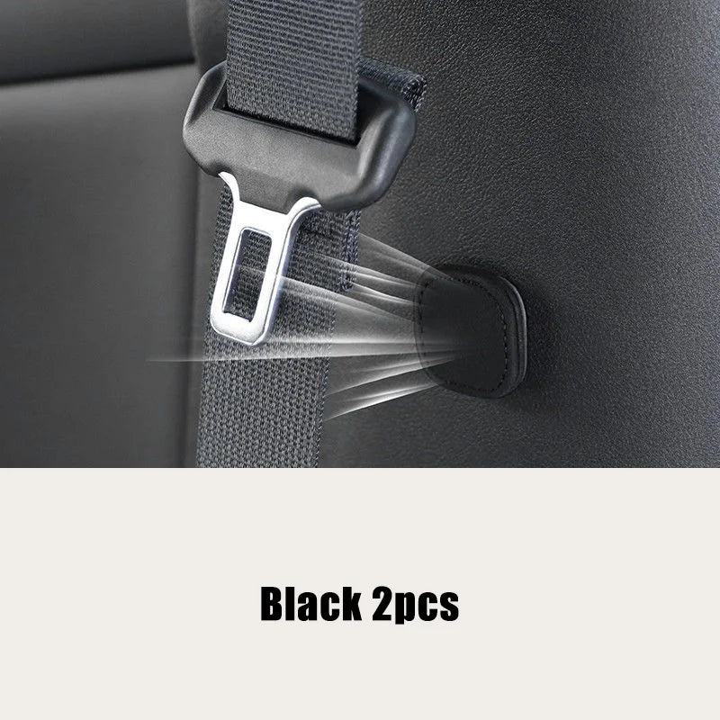 Magnetic Car Seat Belt Holder Clip Leather Seatbelt Limiter