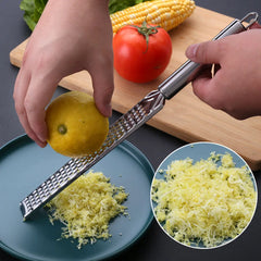 Grater Lemon Cheese Spices Stainless Steel Grater Kitchen close-up view