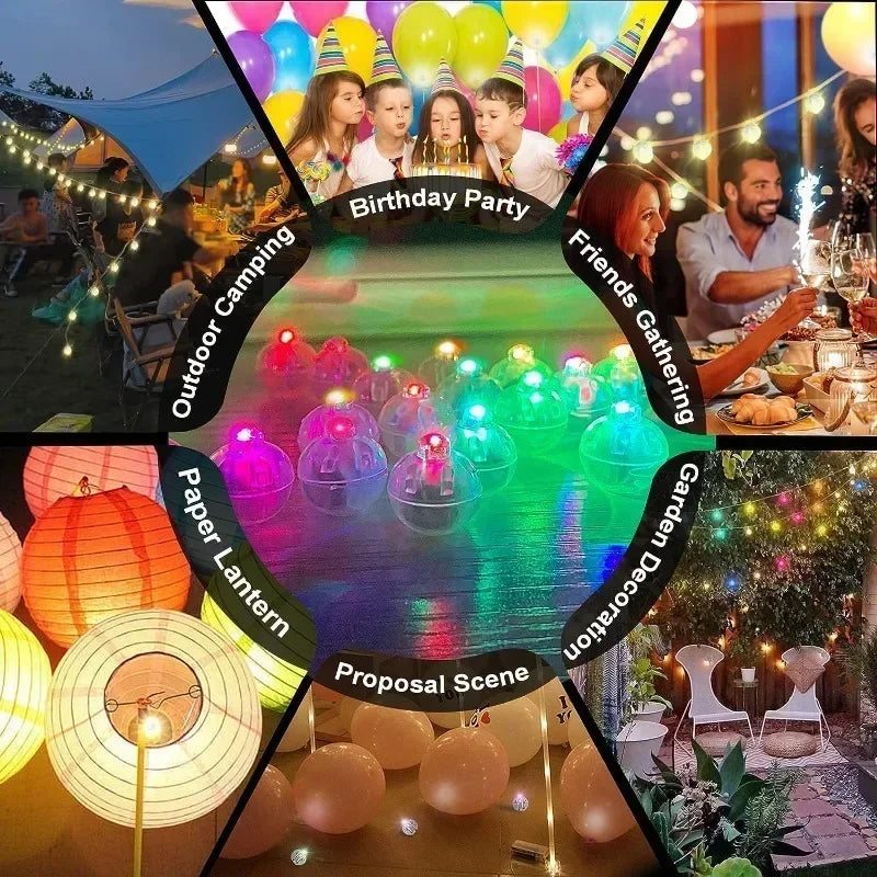LED Balloon Light Colorful Flashing Luminous Tumbler Ball Lamp Lantern Light Christma lifestyle view