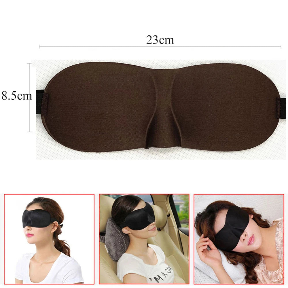 3D Breathable Sleeping Eye Mask | Light Blocking Sleep Aid for Travel and Home close-up view