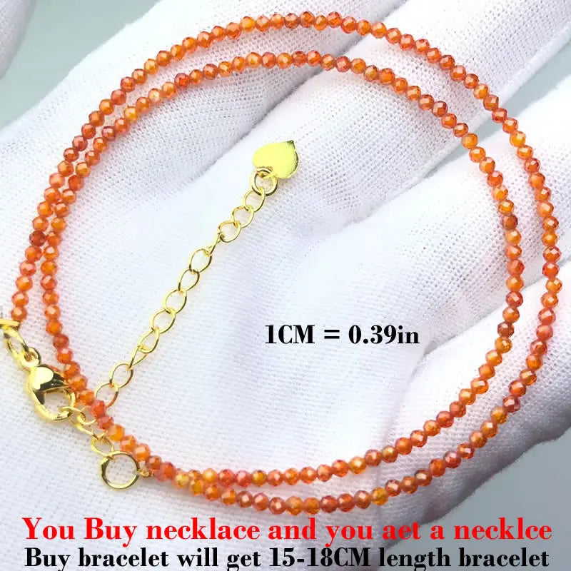 Fashion Faceted 2mm Beads Necklace Mini Natural Stone Amethysts Quartzs Agat Choker Mi close-up view
