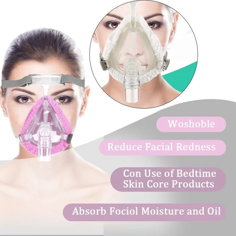 CPAP Mask Liners Reusable Fabric Comfort Covers | Reduce Air Leaks and Skin Irritat additional angle