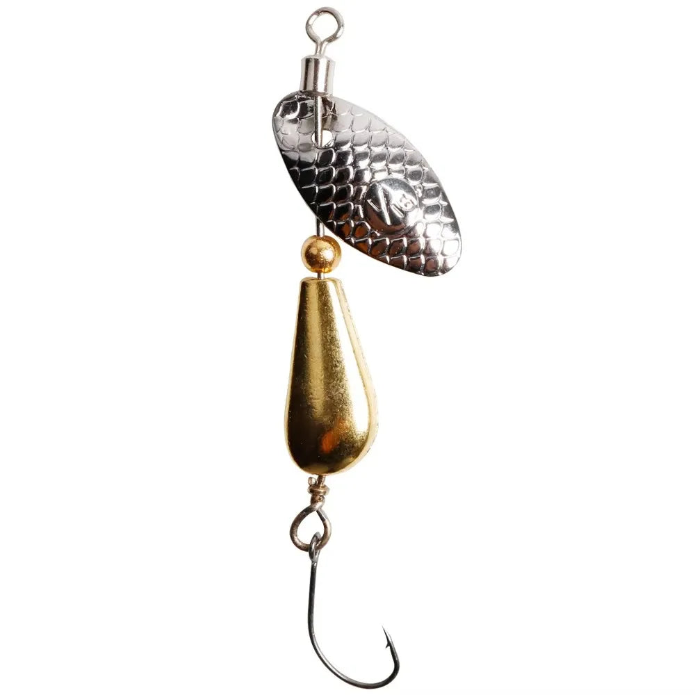 1Pcs Spinner Spoon Metal Bait Fishing Lure 5.5cm/2.8g Sequins Long Shot Spoon Baits f alternate view