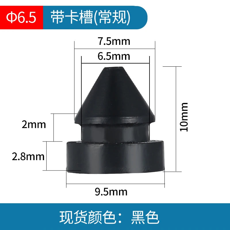 Solid Silicone Rubber Caps 2mm to 16mm T Type Plug Cover Snap-on Gasket Blanking En additional angle
