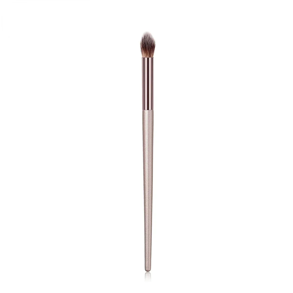 Champagne Makeup Brush Set | Foundation & Powder Flat Head Cosmetic Brush detail view