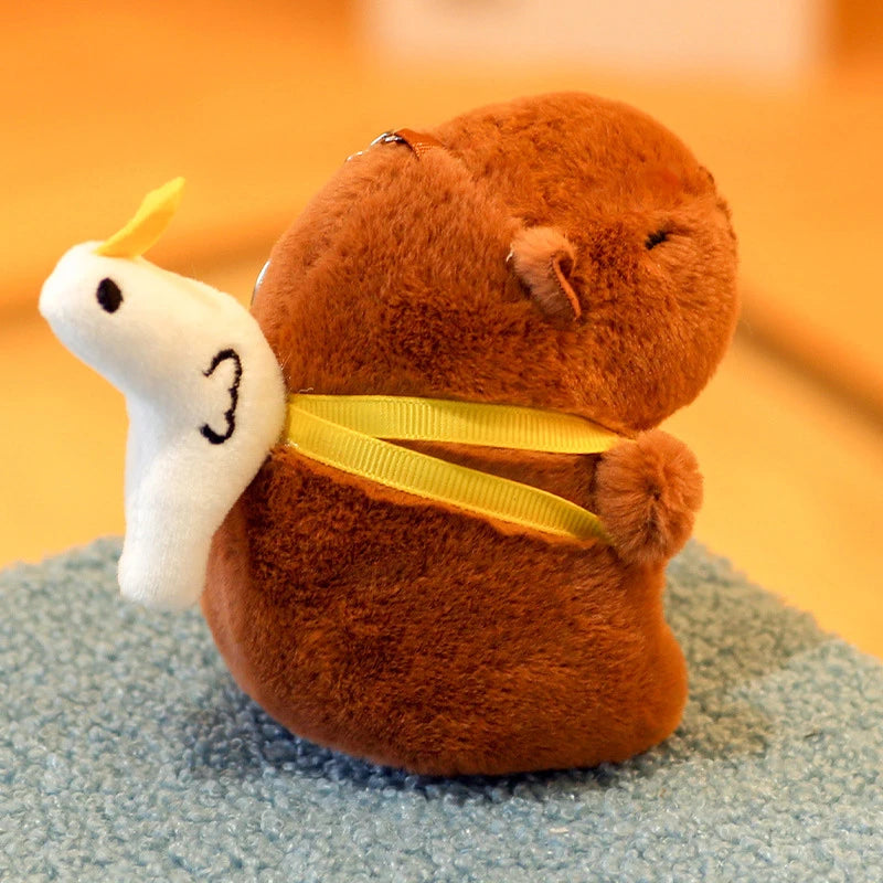 Capybara Plush Keychain | Cartoon Bag Pendant and Car Keyring additional angle