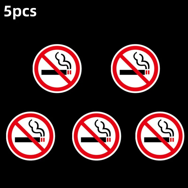No Smoking Sign Sticker | Indoor Outdoor Office Coffee Shop Library Train Adhesive Decal detail view