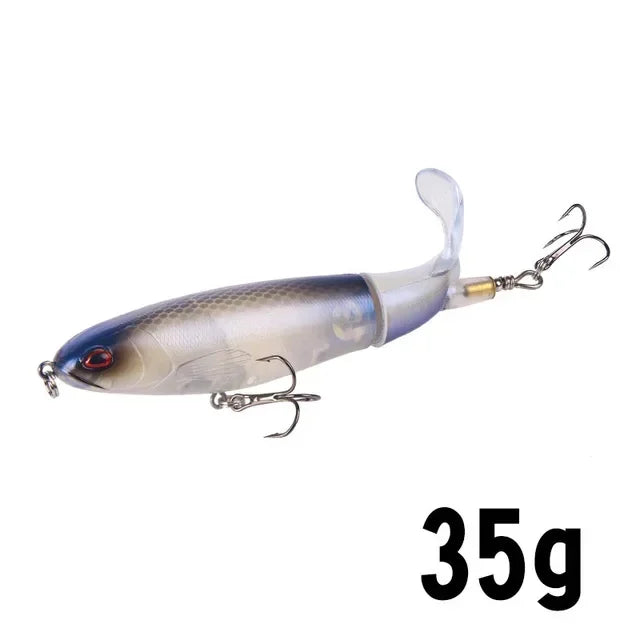 1 Pcs 10cm/14cm Topwater Fishing Lure Whopper Popper Artificial Bait Hard Plopper Soft close-up view