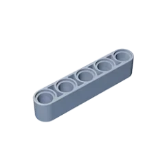 Gobricks GDS-664 Technical Liftarm Thick 1 x 5 | Compatible Building Block lifestyle view