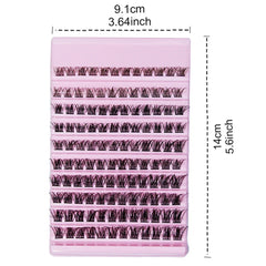 Lash Clusters 120pcs Cluster Lashes 8-16mm Wispy Individual Lashes Extensions Natural close-up view